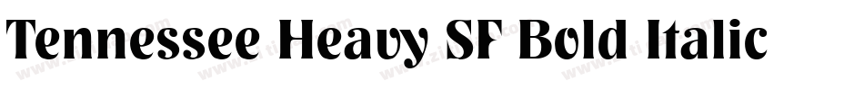 Tennessee Heavy SF Bold Italic字体转换